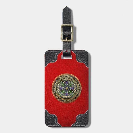 [200] Treasure Trove: Celtic Cross Bagagelabel (Voorkant verticaal)