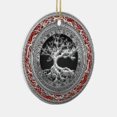 [200] Treasure Trove: Celtic Tree of Life [Silver] Keramisch Ornament (Rechts)