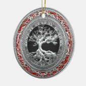 [200] Treasure Trove: Celtic Tree of Life [Silver] Keramisch Ornament (Links)
