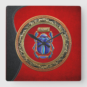 [200] Treasure Trove: Oude Egyptische Scarab Vierkante Klok