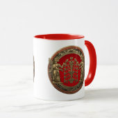 [200] Twee goudniurtas met levensboom Mok (Voorkant rechts)