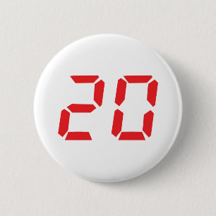 200 uur digitale alarmklok ronde button 5,7 cm