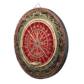 [200] Vegvisir - Viking Gold Magic Runass Dartbord (Voorkant Rechts)