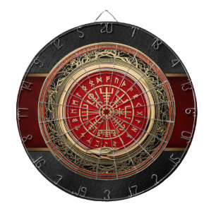 [200] Vegvisir - Viking Gold Magic Runass Dartbord