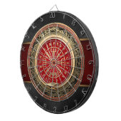 [200] Vegvisir - Viking Gold Magic Runass Dartbord (Voorkant Rechts)
