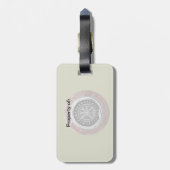 [200] Vegvisir - Viking Silver Magic Runass Bagagelabel (Achterkant verticaal)