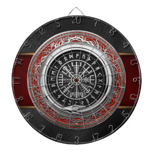 [200] Vegvisir - Viking Silver Magic Runass Dartbord