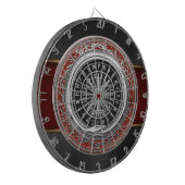[200] Vegvisir - Viking Silver Magic Runass Dartbord (Voorkant Links)