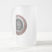 [200] Vegvisir - Viking Silver Magic Runass Matglas Bierpul (Voorkant links)