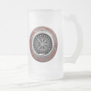 [200] Vegvisir - Viking Silver Magic Runass Matglas Bierpul