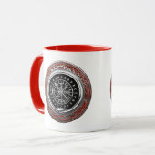 [200] Vegvisir - Viking Silver Magic Runass Mok (Voorkant links)