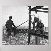 200 voet boven de grond - Skyscraper-constructie - Poster (Voorkant)