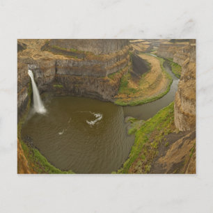 200 voet hoge Palouse Falls State Park in Briefkaart