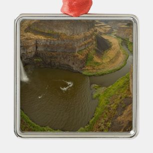 200 voet hoge Palouse Falls State Park in Metalen Ornament