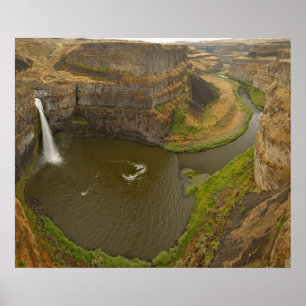 200 voet hoge Palouse Falls State Park in Poster
