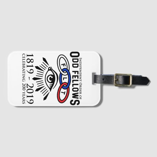 200e Jubileum IOOF Bagagelabel (Voorkant (horizontaal))