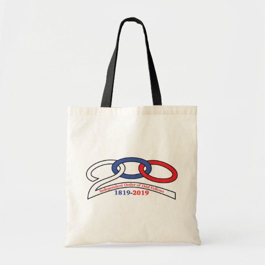 200e Jubileum IOOF Drie Links Tote Bag (Voorkant)