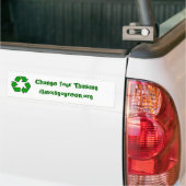 200px-Recyclen001.svg, verander uw Thinkingilline. Bumpersticker (Op Truck)