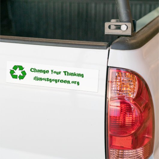 200px-Recyclen001.svg, verander uw Thinkingilline. Bumpersticker (Op Truck)