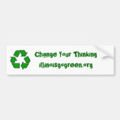 200px-Recyclen001.svg, verander uw Thinkingilline. Bumpersticker (Voorkant)
