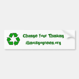 200px-Recyclen001.svg, verander uw Thinkingilline. Bumpersticker