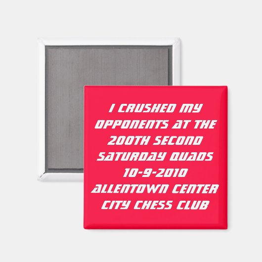 200ste Allentown Quads Magneet (Voorkant / Achterkant)