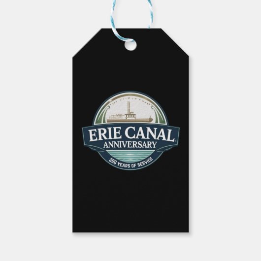 200ste verjaardag van het Eriekanaal Cadeaulabel (Voorkant)