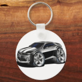 2010-11 Camaro Black-White Car Sleutelhanger (Voorkant)