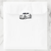 2010-11 Camaro White Car Ronde Sticker (Tas)