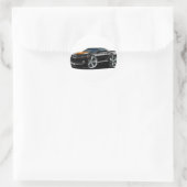 2010-12 Camaro Black-Oranje auto Ronde Sticker (Tas)