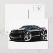 2010-12 Camaro Black-White Car Briefkaart (Voorkant / Achterkant)