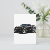 2010-12 Camaro Black-White Car Briefkaart (Staand voorkant)