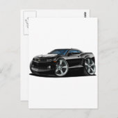 2010-12 Camaro Black-White Car Briefkaart (Voorkant / Achterkant)