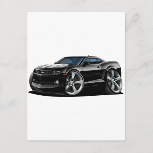 2010-12 Camaro Black-White Car Briefkaart
