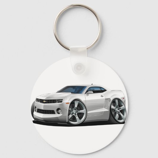 2010-12 Camaro White Car Sleutelhanger (Voorkant)