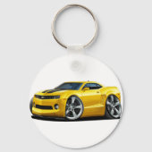 2010-12 Camaro Yellow-Black Car Sleutelhanger (Voorkant)