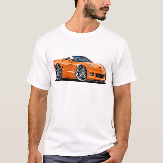 2010-12 Corvette Oranje converteerbaar T-shirt (Voorkant)
