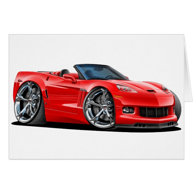 2010-12 Corvette Red Convertible (Voorkant Horizontaal)