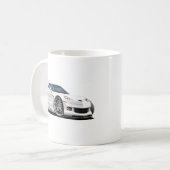 2010-12 Corvette White Car Koffiemok (Voorkant links)