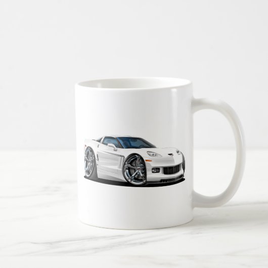 2010-12 Corvette White Car Koffiemok (Rechts)