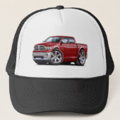 2010-12 Ram Dual Maroon Truck Trucker Pet (Voorkant)