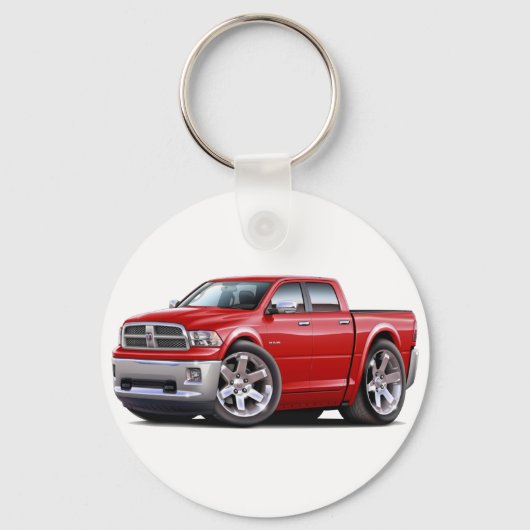 2010-12 Ram Dual Red Truck Sleutelhanger (Voorkant)
