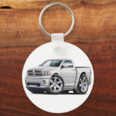 2010-12 Ram White Truck Sleutelhanger (Voorkant)
