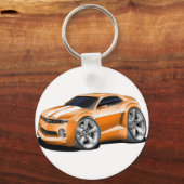 2010-2011 Camaro Oranje-witte auto Sleutelhanger (Voorkant)