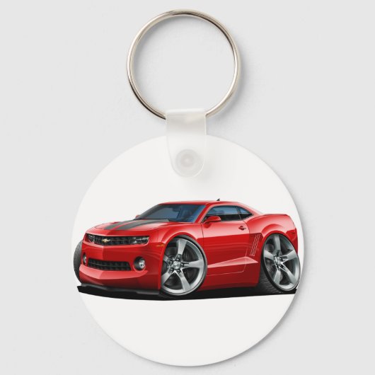 2010-2012 Camaro Red-Gray Car Sleutelhanger (Voorkant)
