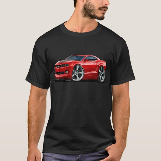 2010-2012 Camaro Red-Grey T-shirt (Voorkant)