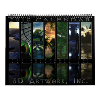 2010 3D-vergaderrooster Kalender