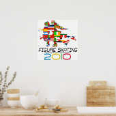 2010: Afbeelding schaatsen Poster (Keuken)