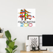 2010: Afbeelding schaatsen Poster (Thuiskantoor)