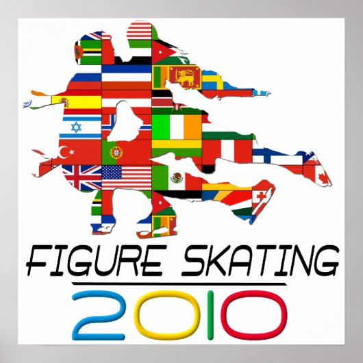 2010: Afbeelding schaatsen Poster (Voorkant)